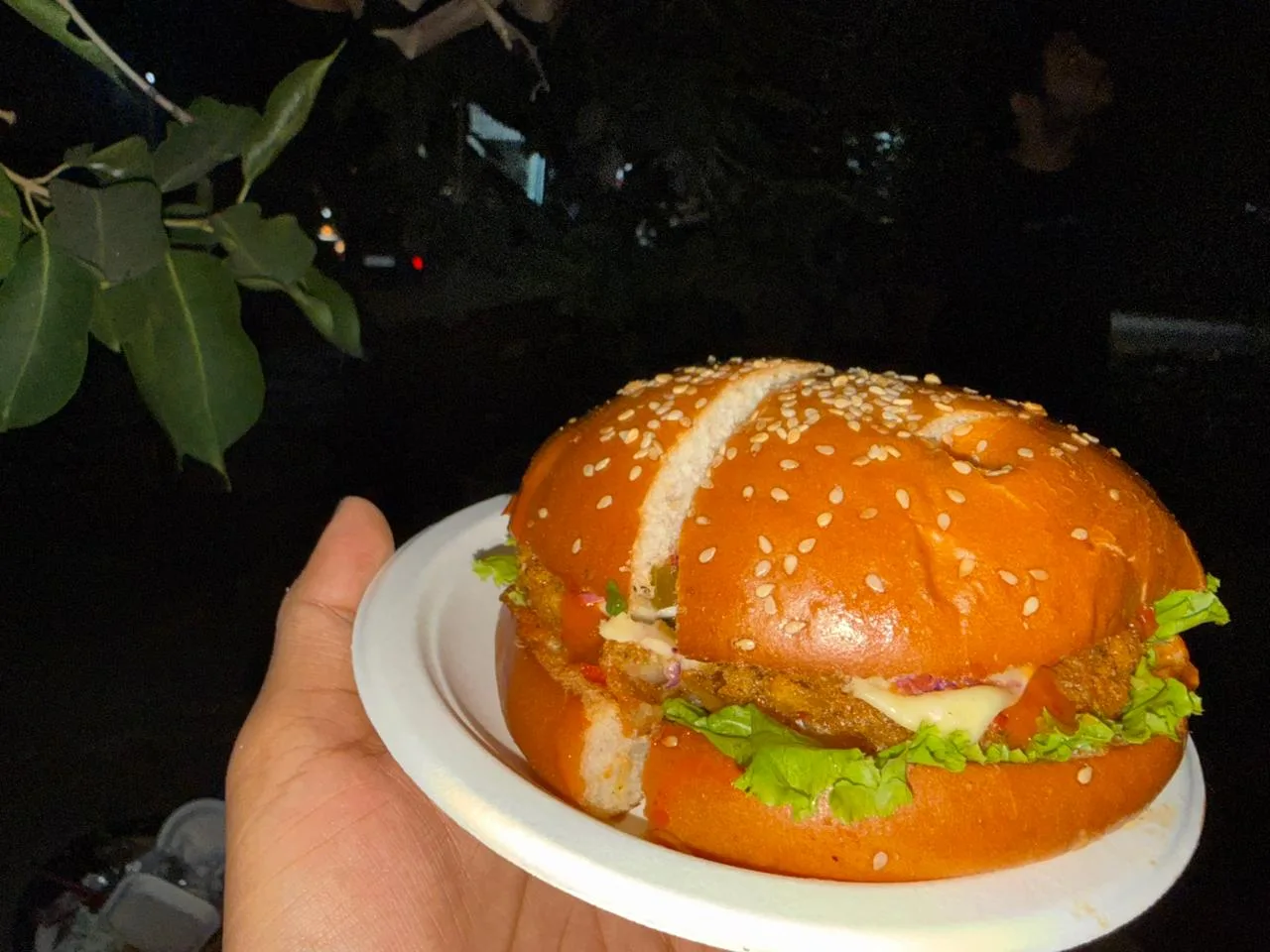 Classic chicken burger Before