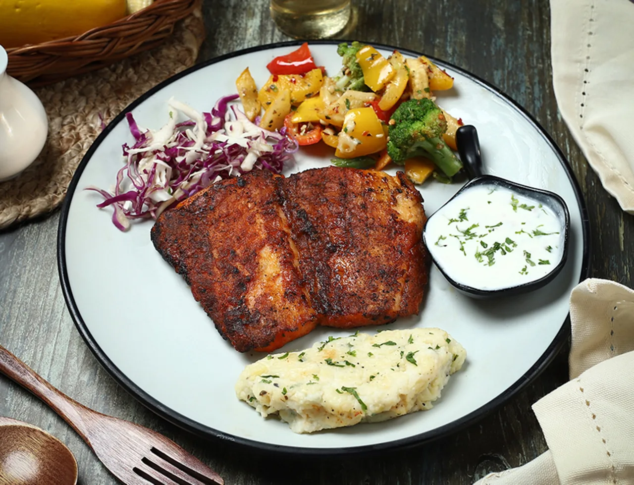 Cod father steak Before