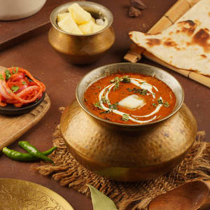 Heritage Delhi dhaba elevated to — dish photographed in this style