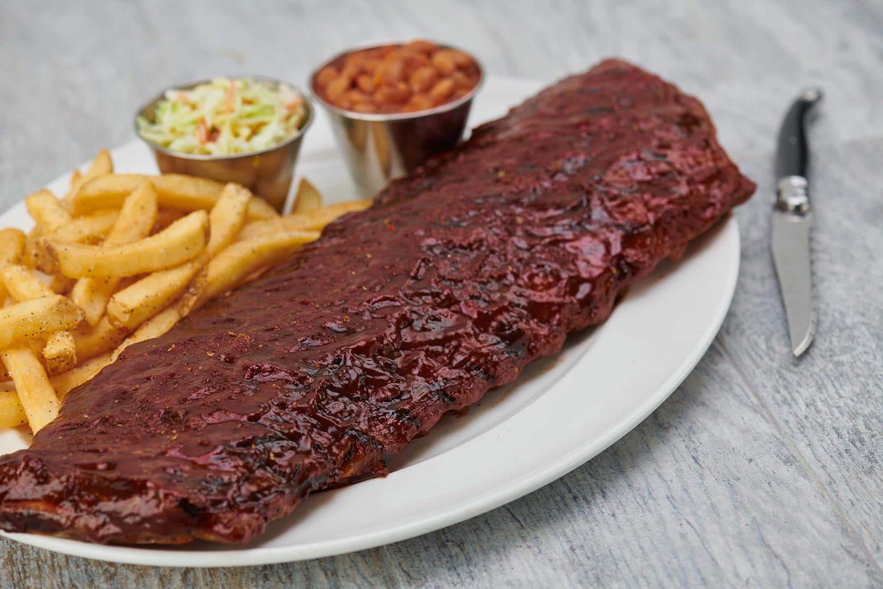 Bold casual American grill diner — supporting dish in this style