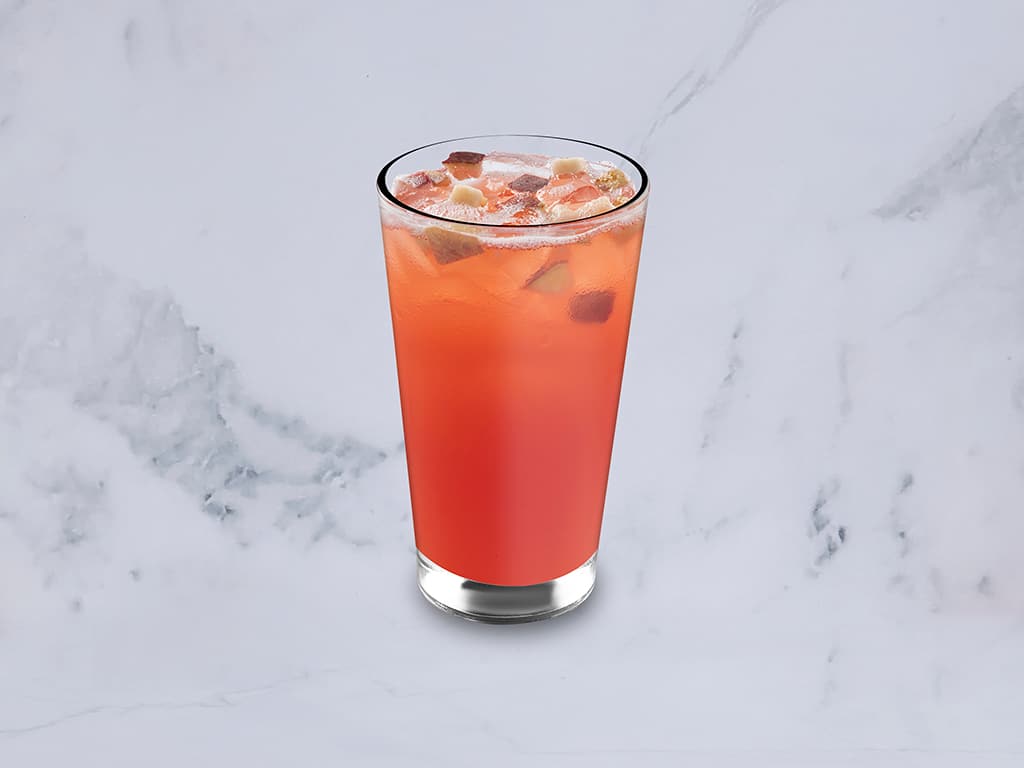 Pristine global coffee chain brand photography — supporting dish in this style